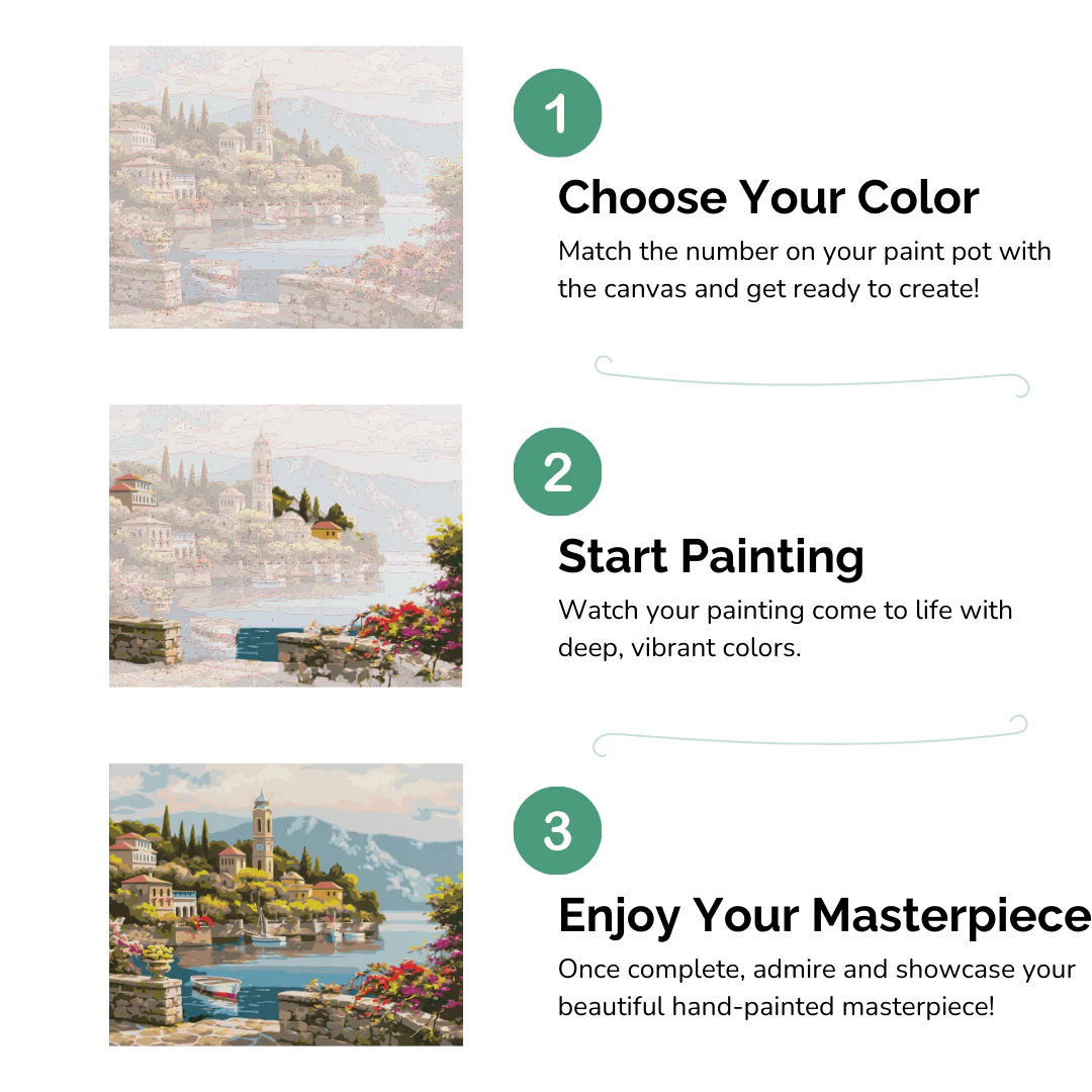 yellow train and vibrant clouds paint by numbers kits